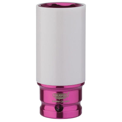 Draper AWNS/24MM 1/2" Sq. Dr. HI - TORQ Wheel Nut Socket for Alloy Wheels (24mm) - (83059) - DR-83059 - Draper - Trade Counter Direct