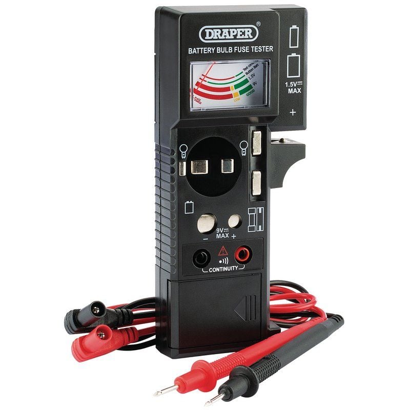 Draper BBFC2 Battery, Bulb, Fuse and Continuity Tester - (90478) - DR-90478 - Draper - Trade Counter Direct