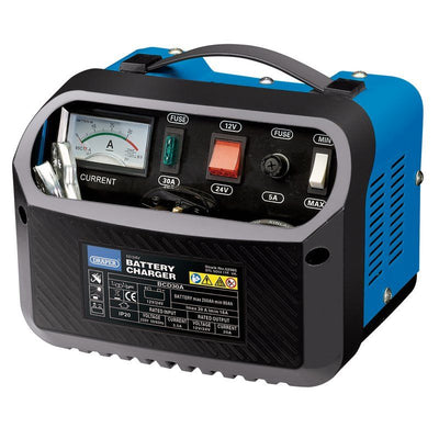 Draper BCD30A 12/24V 16 - 20A Battery Charger - (52985) - DR-52985 - Draper - Trade Counter Direct