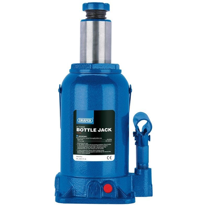 Draper BJ20 - B Hydraulic Bottle Jack, 20 Tonne - (13103) - DR-13103 - Draper - Trade Counter Direct