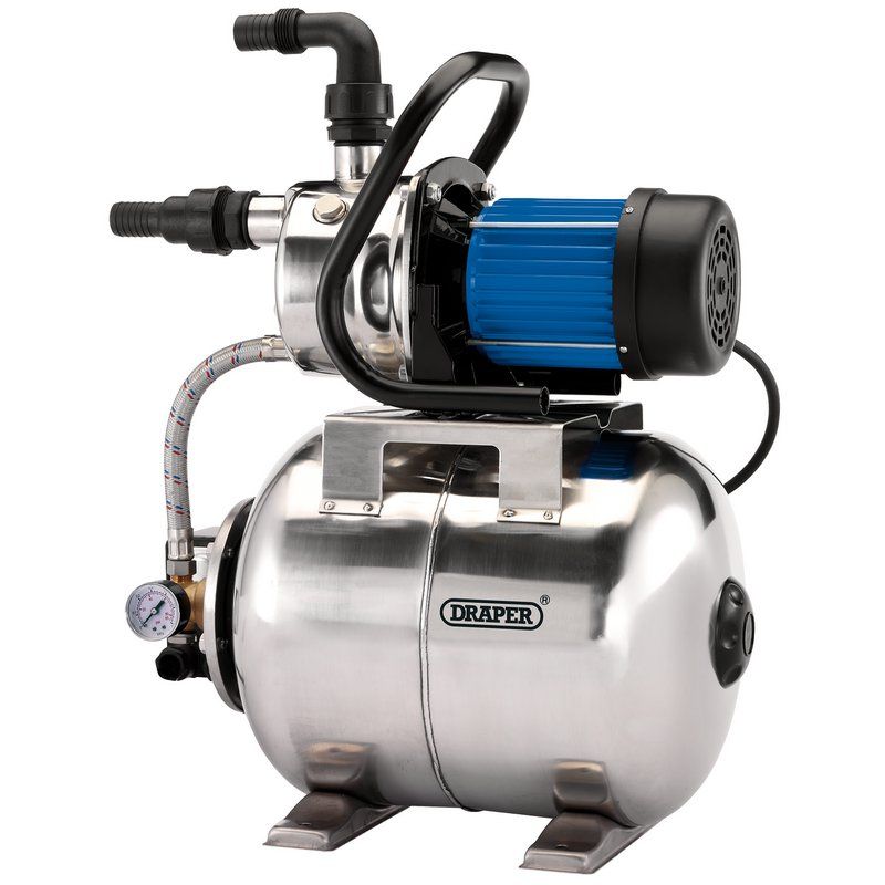 Draper BP3 Stainless Steel Booster Pump, 800W - (98915) - DR-98915 - Draper - Trade Counter Direct