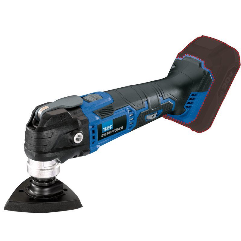 Draper COMT20SF Draper Storm Force 20V Oscillating Multi - Tool (Sold Bare) - (89482) - DR-89482 - Draper - Trade Counter Direct