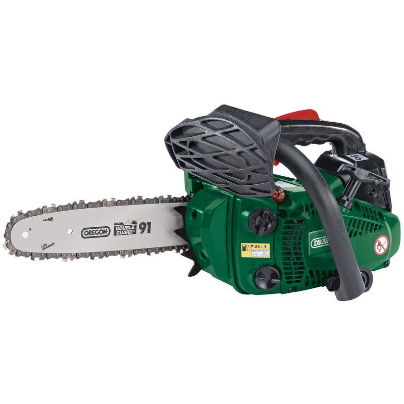 Draper CSP2625 Oregon Petrol Chainsaw with Chain and Bar, 250mm, 25.4cc - (15042) - DR-15042 - Draper - Trade Counter Direct
