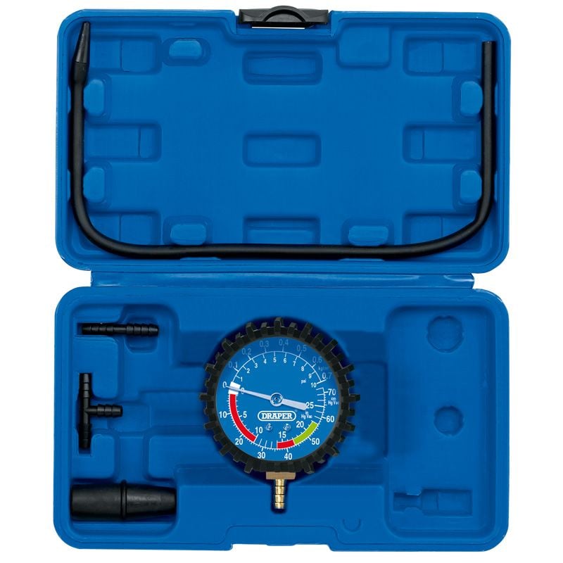 Draper CTEVG1 Vacuum and Pressure Test Kit (5 Piece) - (35881) - DR-35881 - Draper - Trade Counter Direct