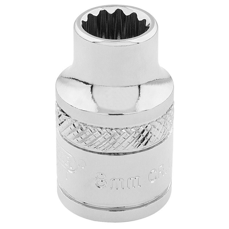 Draper D - MM/B HI - TORQ 12 Point Socket, 3/8" Sq. Dr., 8mm - (32768) - DR-32768 - Draper - Trade Counter Direct