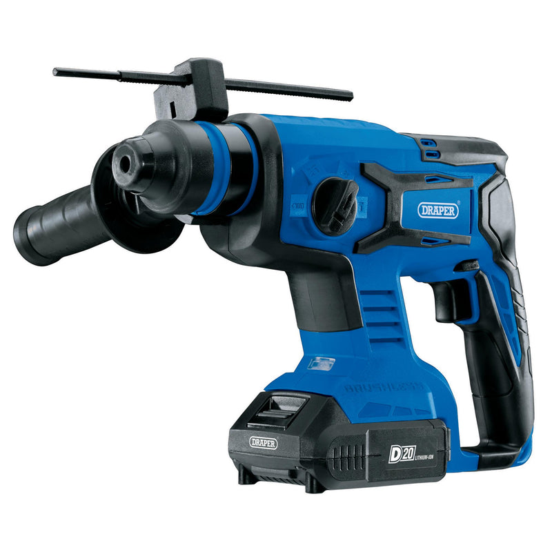DR-00592 — D20 20V Brushless SDS+ Rotary Hammer Drill, 2 x 2.0Ah Batteries, 1 x Charger