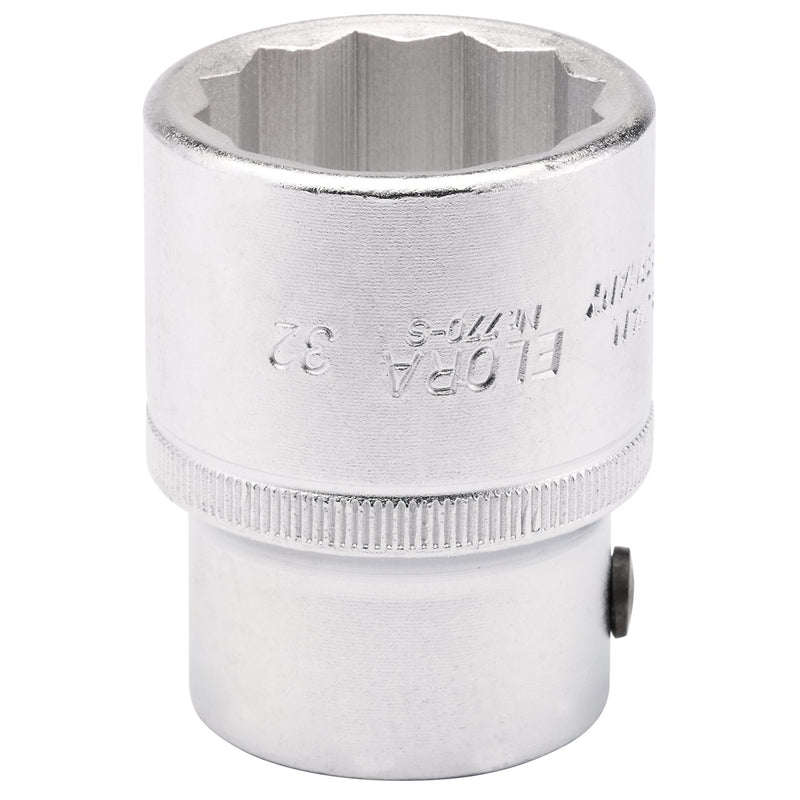Elora Bi-Hexagon Socket, 3/4" Sq. Dr., 32mm