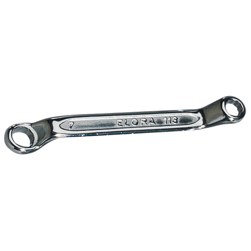 DR-02604 — Elora Midget Deep Crank Metric Ring Spanner, 6 x 7mm