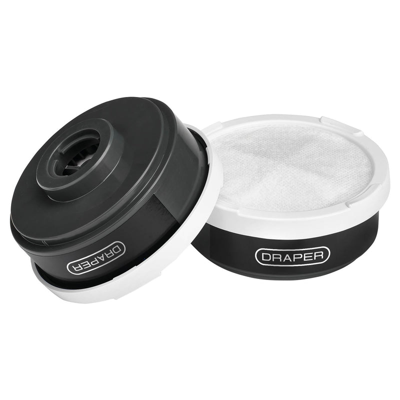 Spare A1P2 Filters (2) for Combined Vapour and Dust Respirator 03030