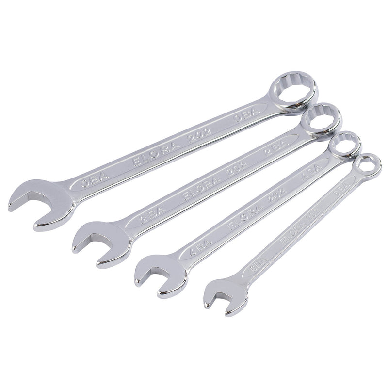 DR-04197 — Midget BA Combination Spanner Set (4 Piece)
