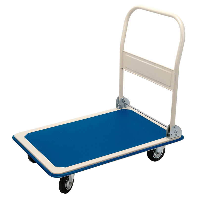 DR-04692 — Platform Trolley with Folding Handle, 900 x 600 x 850mm, 300kg