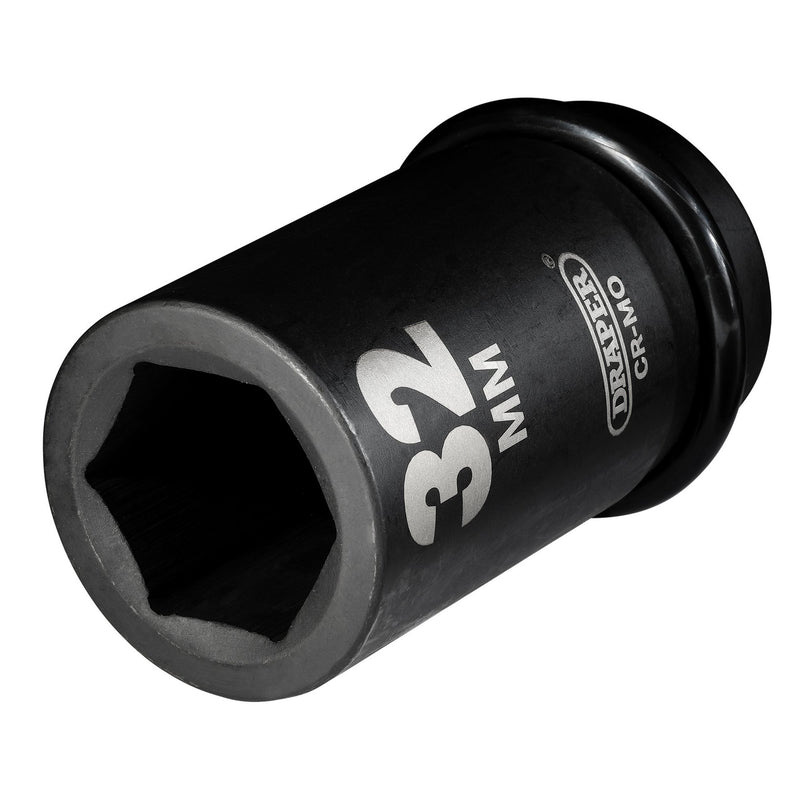 DR-05146 — Draper Hi-TORQ® Deep Impact Socket, 1" Sq. Dr., 32mm