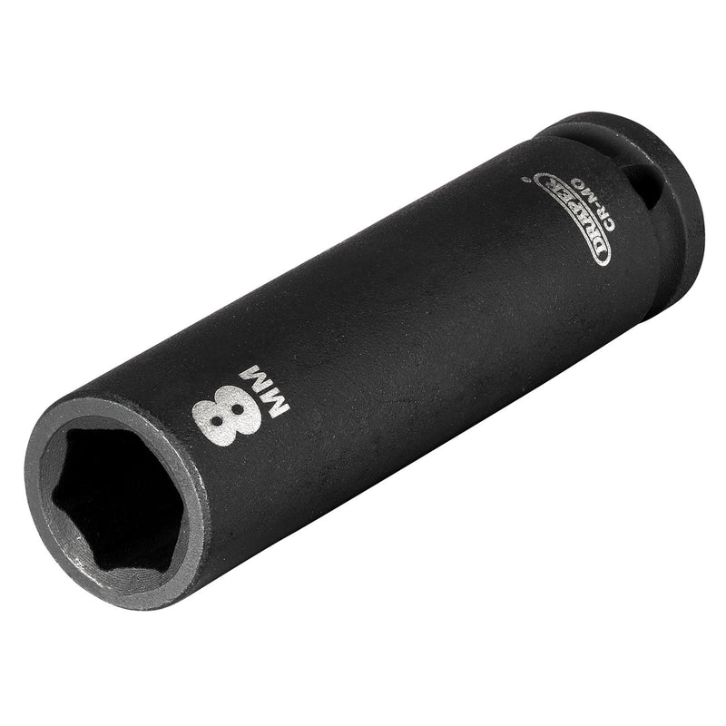 DR-05186 — Draper HI-TORQ® 6 Point Deep Impact Socket, 1/4" Sq. Dr., 8mm