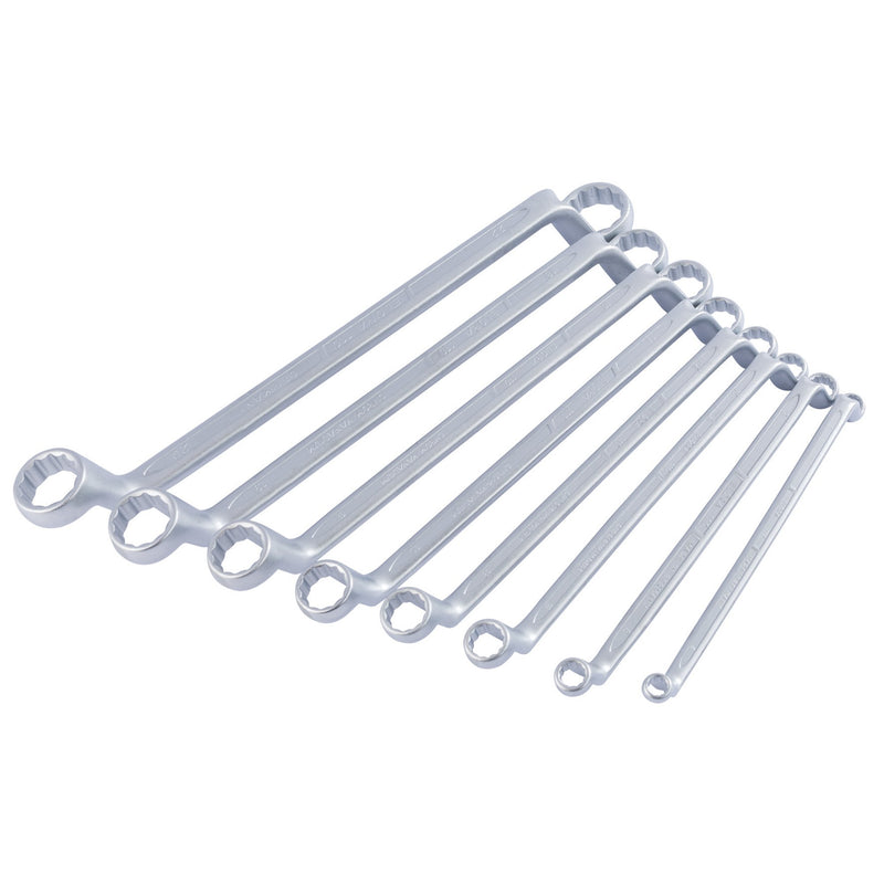 DR-05567 — Elora Deep Crank Metric Ring Spanner Set (8 Piece)