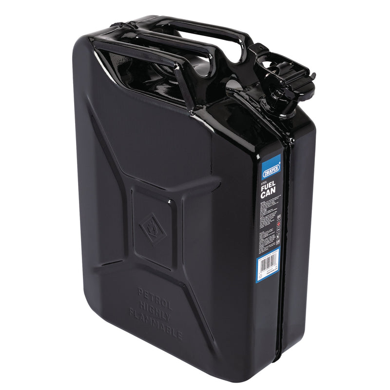 DR-07257 — Steel Fuel Can, 20L, Black