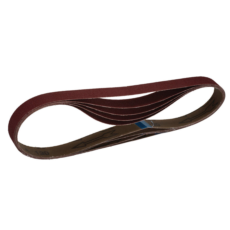 DR-08698 — Cloth Sanding Belt, 25 x 762mm, 120 Grit (Pack of 5)