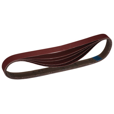 DR-08702 — Cloth Sanding Belt, 25 x 762mm, Assorted Grit (Pack of 5)