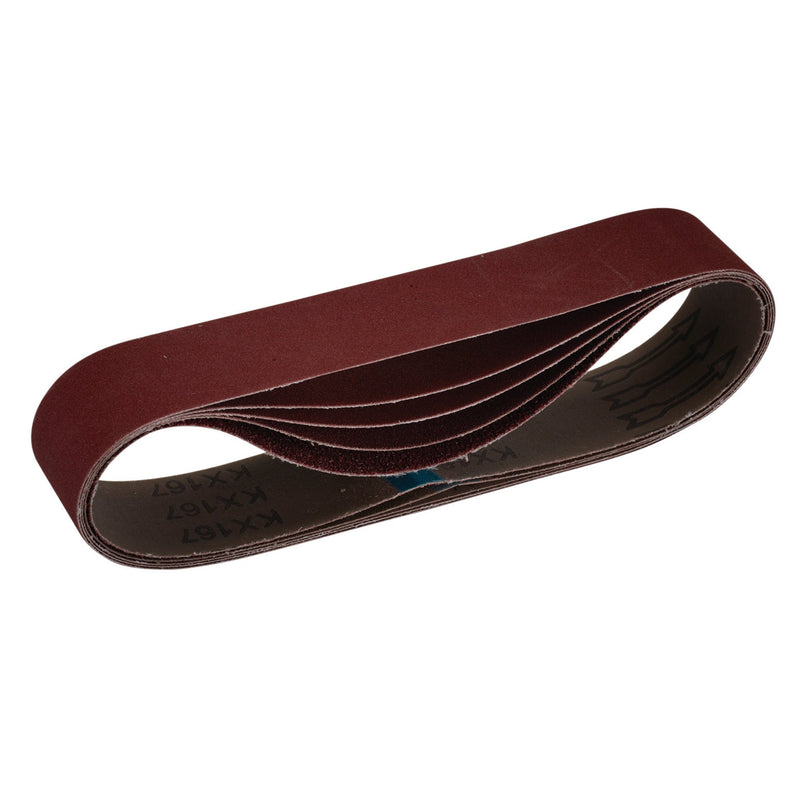 DR-09220 — Cloth Sanding Belt, 50 x 686mm, Assorted Grit (Pack of 5)