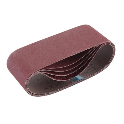 DR-09237 — Cloth Sanding Belt, 75 x 457mm, Assorted Grit (Pack of 5)