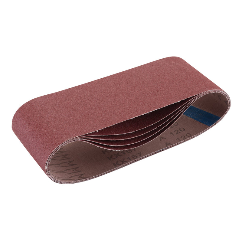 DR-09256 — Cloth Sanding Belt, 100 x 610mm, 120 Grit (Pack of 5)