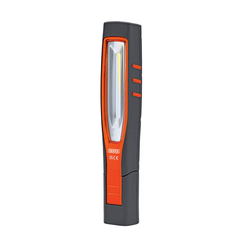 DR-11761 — COB/SMD LED Rechargeable Inspection Lamp, 7W, 700 Lumens, Orange, 1 x USB Cable Supplied