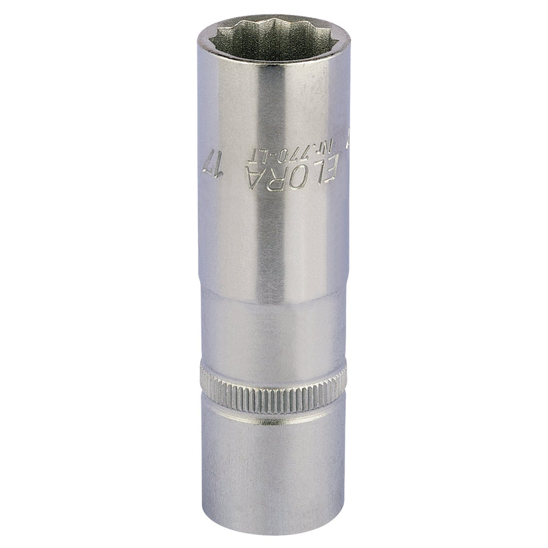 DR-11935 — Elora Deep Bi-Hexagon Socket, 1/2" Sq. Dr., 17mm