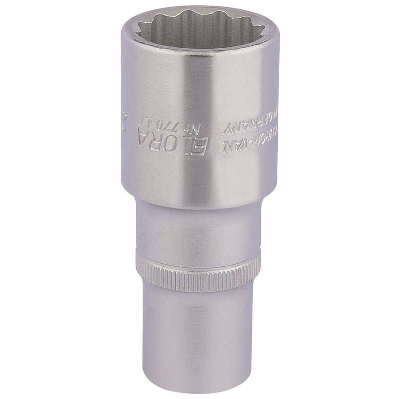 DR-11937 — Elora Deep Bi-Hexagon Socket, 1/2" Sq. Dr., 24mm