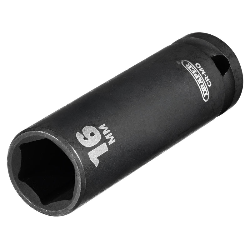 DR-12742 — Draper HI-TORQ® Deep Impact Socket, 1/2" Sq. Dr., 16mm