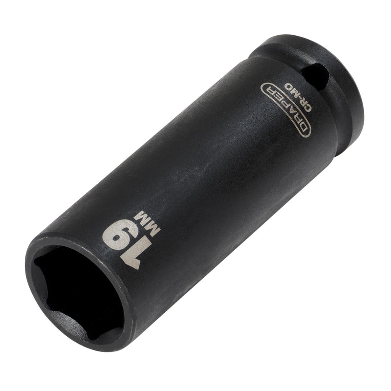 DR-12744 — Draper HI-TORQ® Deep Impact Socket, 1/2" Sq. Dr., 19mm