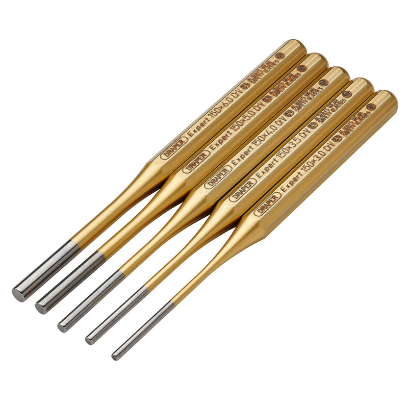 DR-13041 — Draper Expert Octagonal Parallel Pin Punch Set (5 Piece)