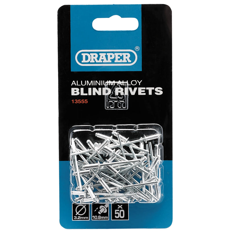 DR-13555 — Blind Rivets, 3.2 x 10.8mm (50 Piece)