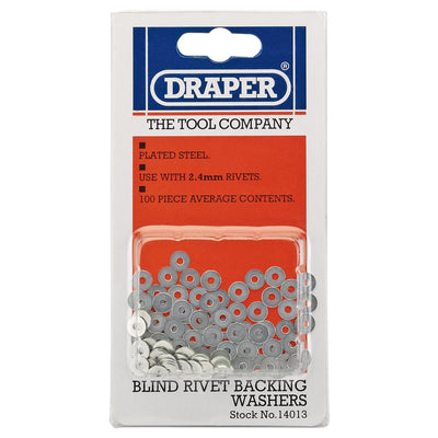 DR-14013 — Rivet Backing Washers, 2.4mm (100 Piece)