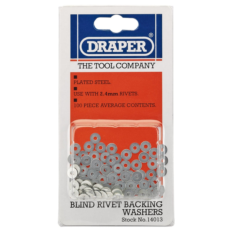 DR-14013 — Rivet Backing Washers, 2.4mm (100 Piece)