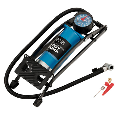 DR-14172 — Single Cylinder Foot Pump with Pressure Gauge
