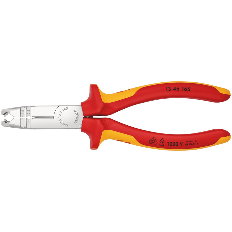 DR-14738 — KNIPEX 13 46 165 SB VDE Stripping Pliers, 165mm