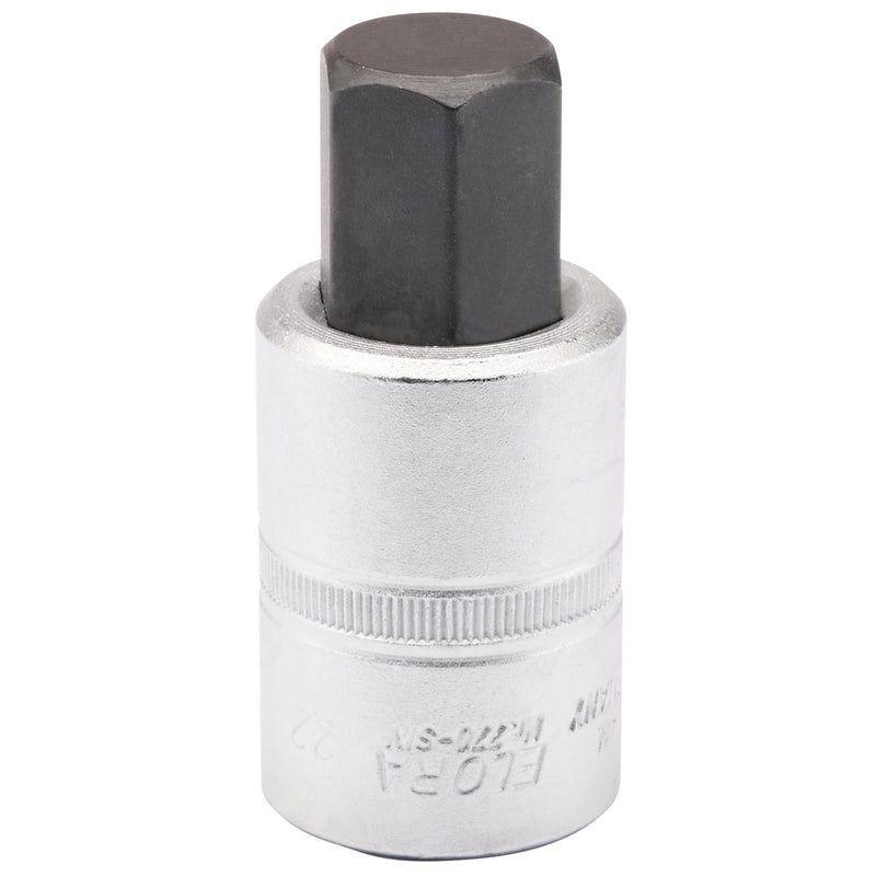 DR-15555 — Elora Hexagon Screwdriver Socket, 3/4" Sq. Dr., 22mm