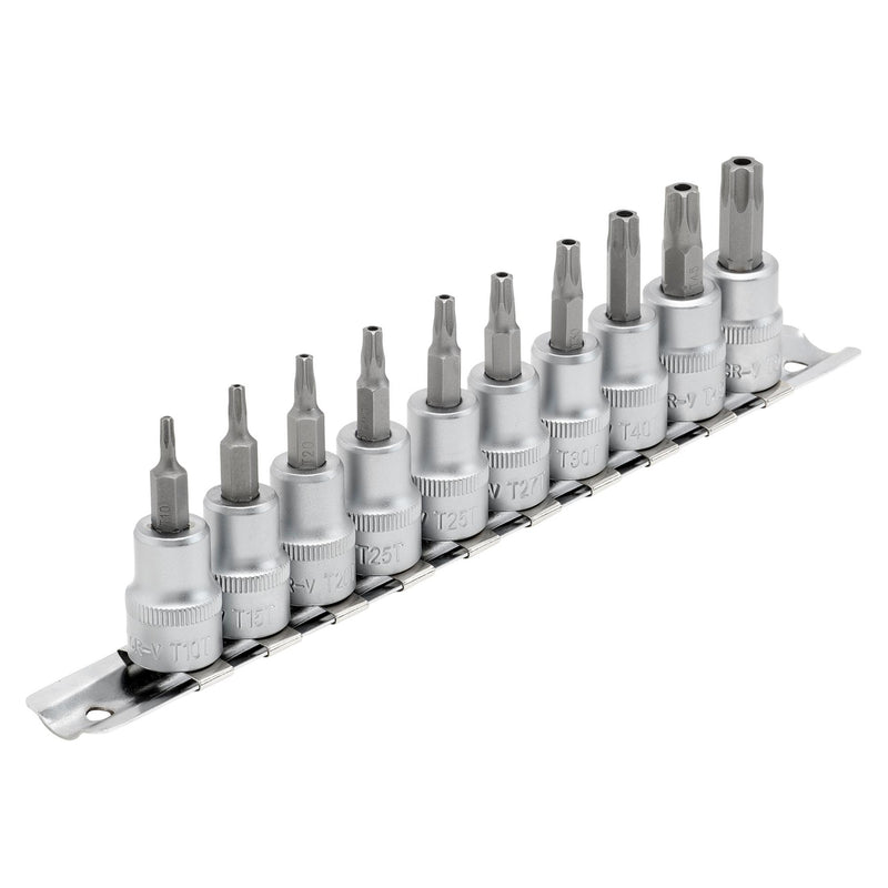 DR-16332 — Draper Expert TX-STAR® Security Socket Bit Set, 3/8" Sq. Dr., 48mm (10 Piece)