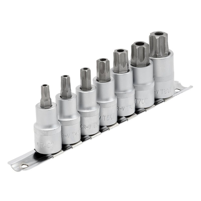 DR-16334 — Draper Expert TX-STAR® Security Socket Bit Set, 1/2" Sq. Dr., 55mm (7 Piece)