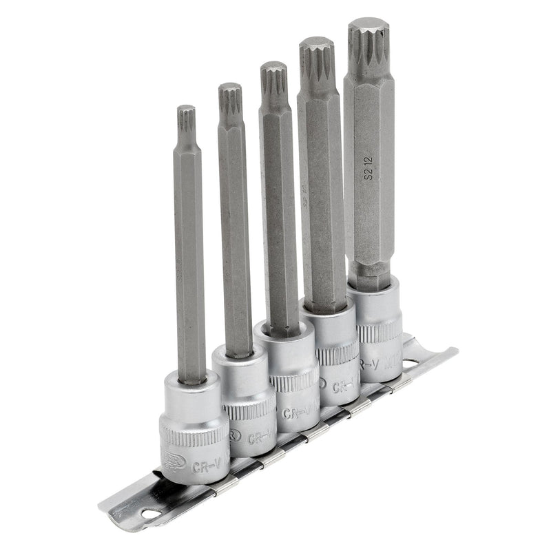 DR-16349 — Draper Expert Spline Socket Bit Set, 3/8" Sq. Dr. (5 Piece)