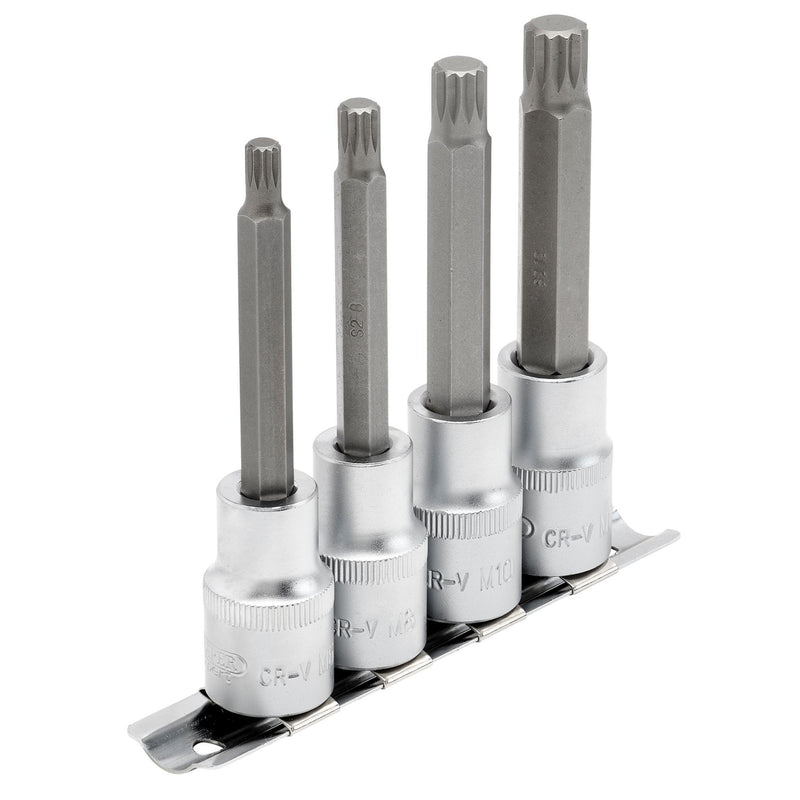 DR-16350 — Draper Expert Spline Socket Bit Set, 1/2" Sq. Dr. (4 Piece)
