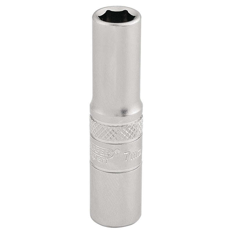 DR-16527 — Draper Expert 6 Point Deep Socket, 1/4" Sq. Dr., 7mm