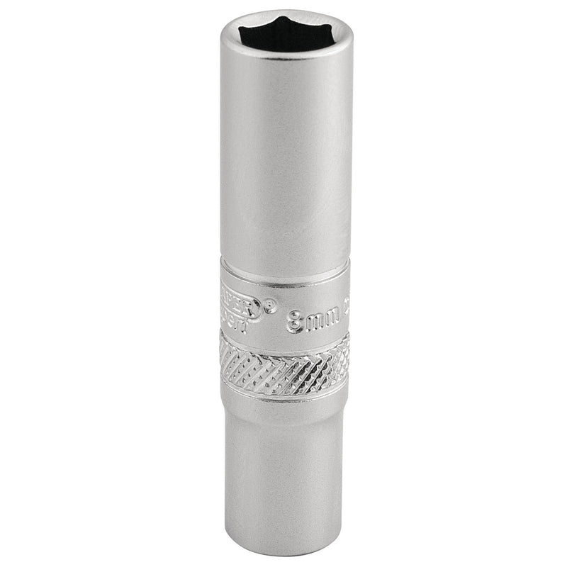 DR-16528 — Draper Expert 6 Point Deep Socket, 1/4" Sq. Dr., 8mm