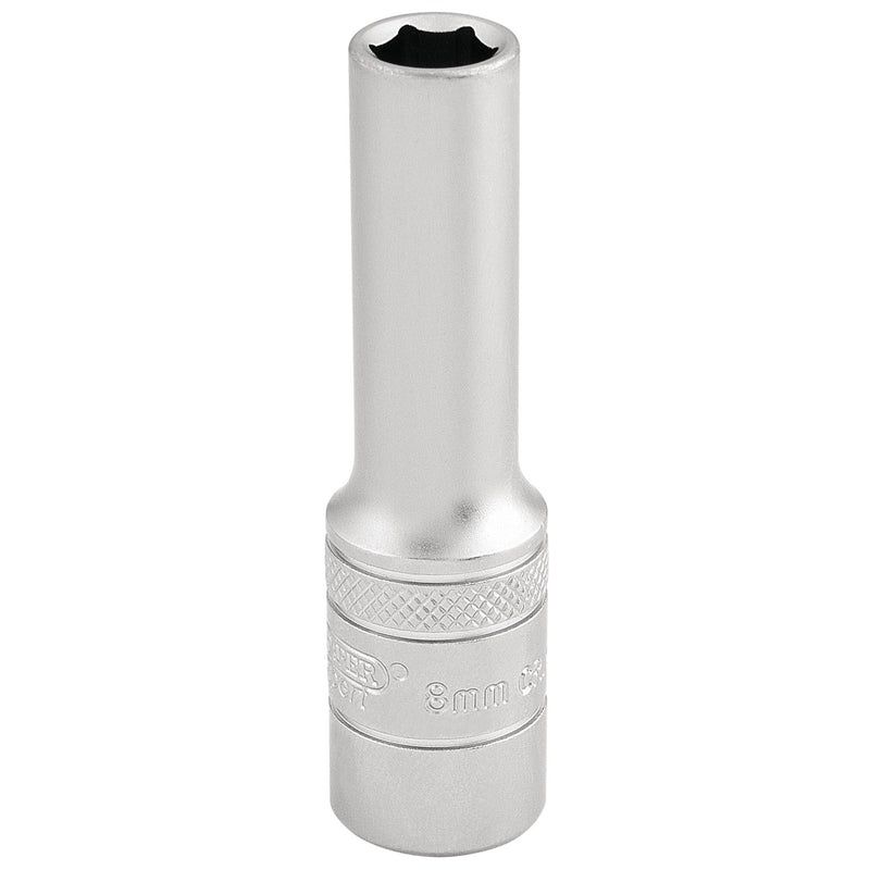 DR-16578 — Draper Expert 6 Point Metric Deep Socket, 3/8" Sq. Dr., 8mm