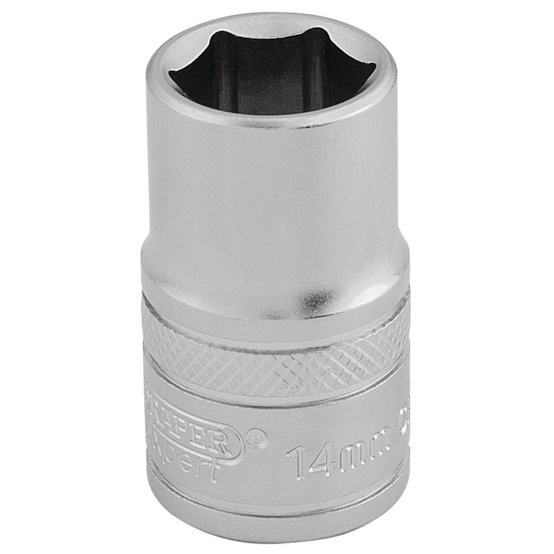 DR-16604 — Draper Expert 6 Point Metric Socket, 1/2" Sq. Dr., 14mm