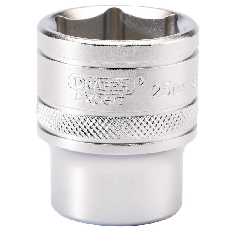 DR-16616 — Draper Expert 6 Point Metric Socket, 1/2" Sq. Dr., 25mm