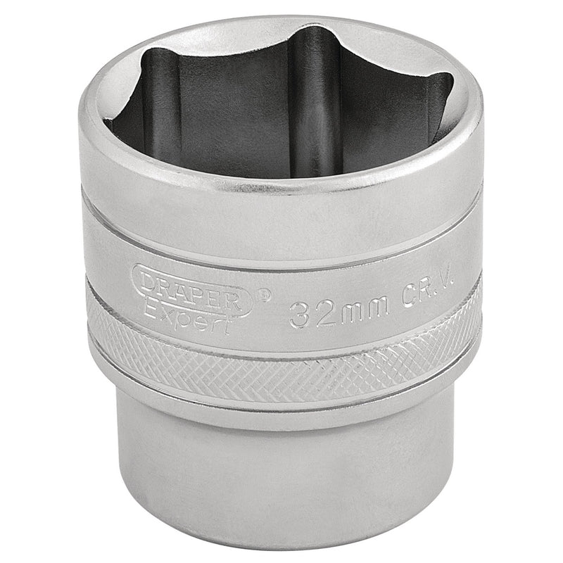 DR-16622 — Draper Expert 6 Point Metric Socket, 1/2" Sq. Dr., 32mm