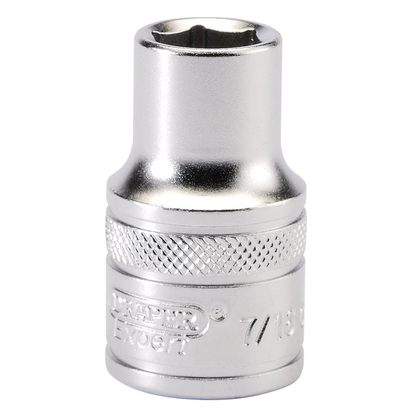 DR-16625 — Draper Expert 6 Point Imperial Socket, 1/2" Sq. Dr., 7/16"