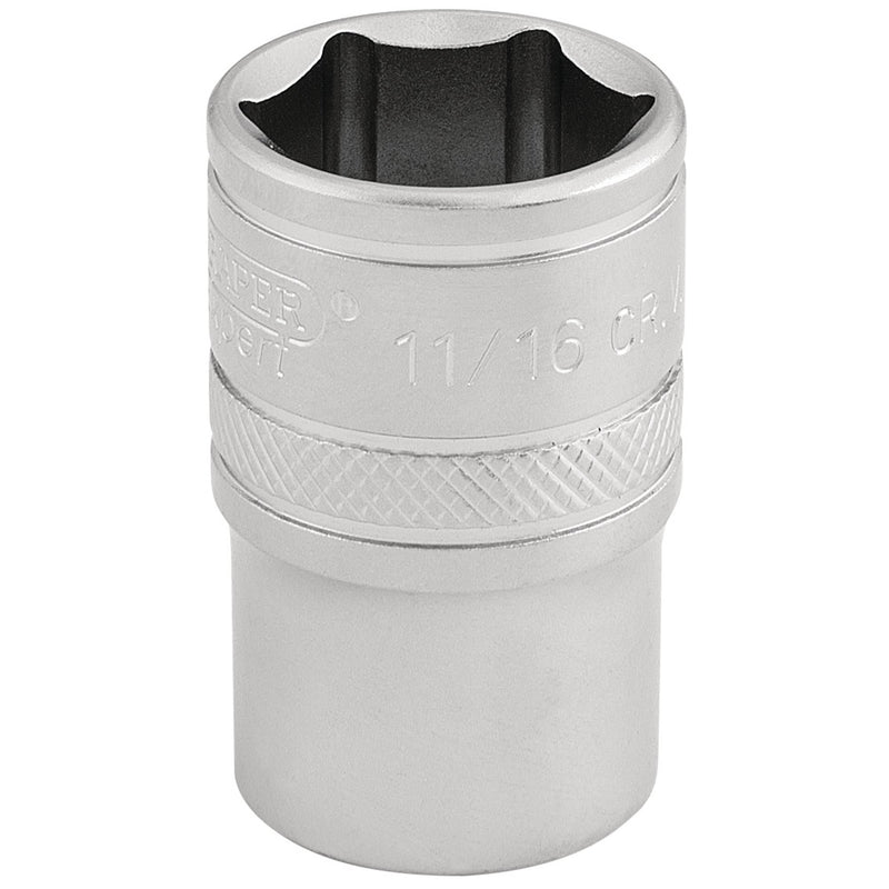 DR-16630 — Draper Expert 6 Point Imperial Socket, 1/2" Sq. Dr., 11/16"