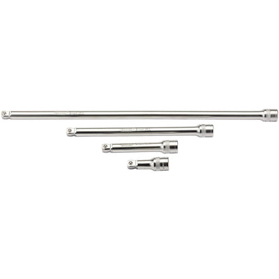 DR-16770 — Draper Expert Wobble Extension Bar Set, 1/2" Sq. Dr., Micro Satin Chrome (4 Piece)