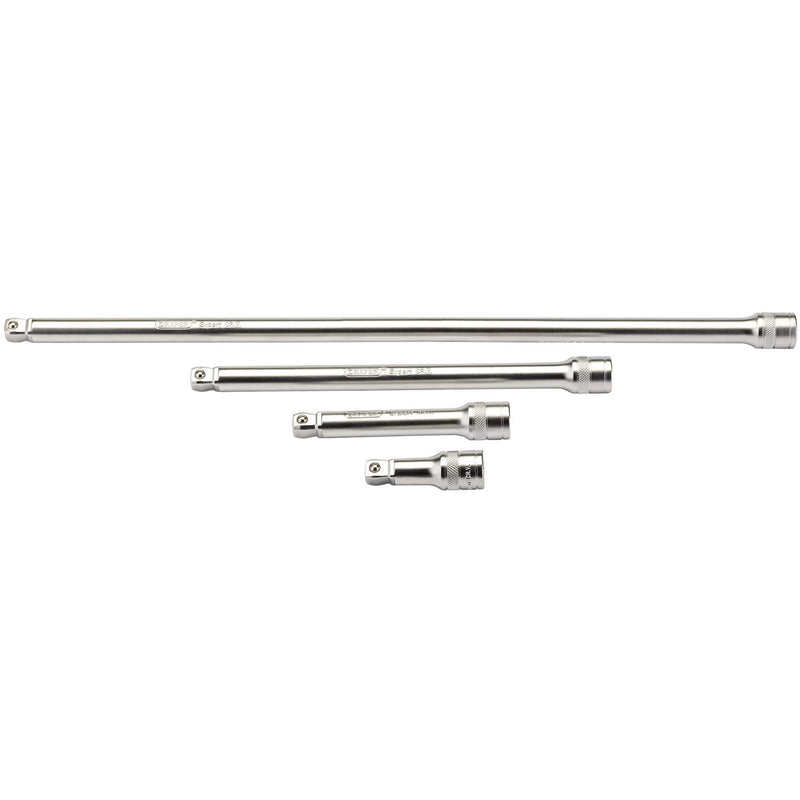 DR-16770 — Draper Expert Wobble Extension Bar Set, 1/2" Sq. Dr., Micro Satin Chrome (4 Piece)